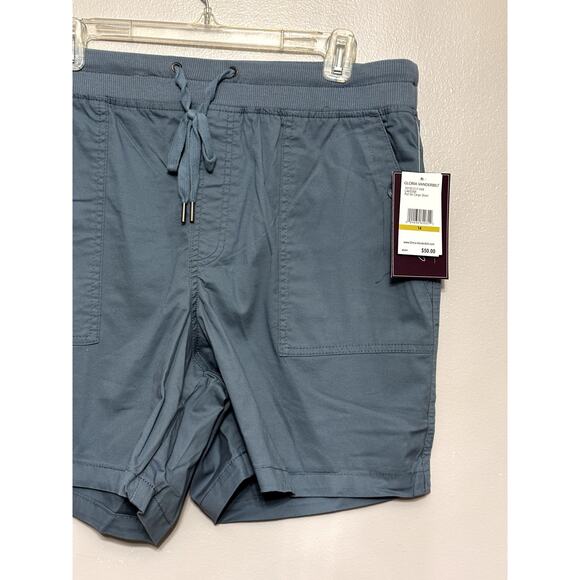 Gloria Vanderbilt Women's Blue Pull On Cargo Shorts 14 NWT - Picture 4 of 10